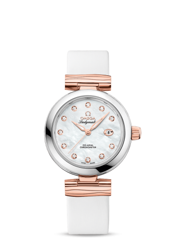 Omega LadyMatic Co-Axial 34 Stainless Steel / Sedna Gold / MOP